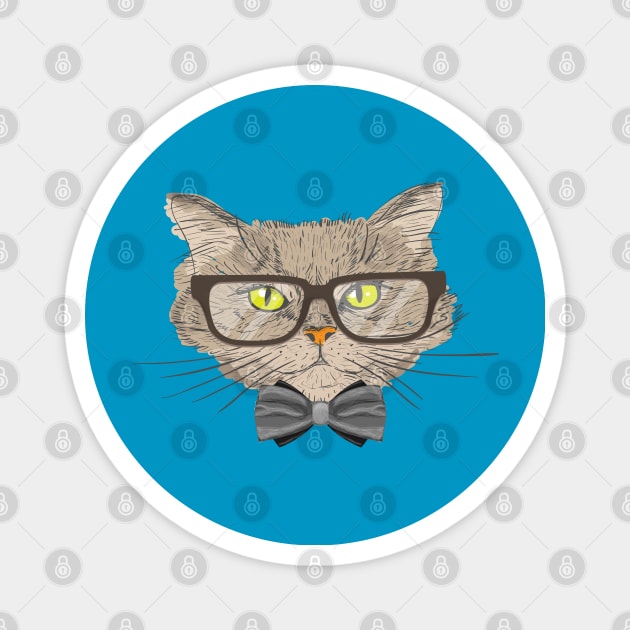 Cat Formal Magnet by Mako Design 